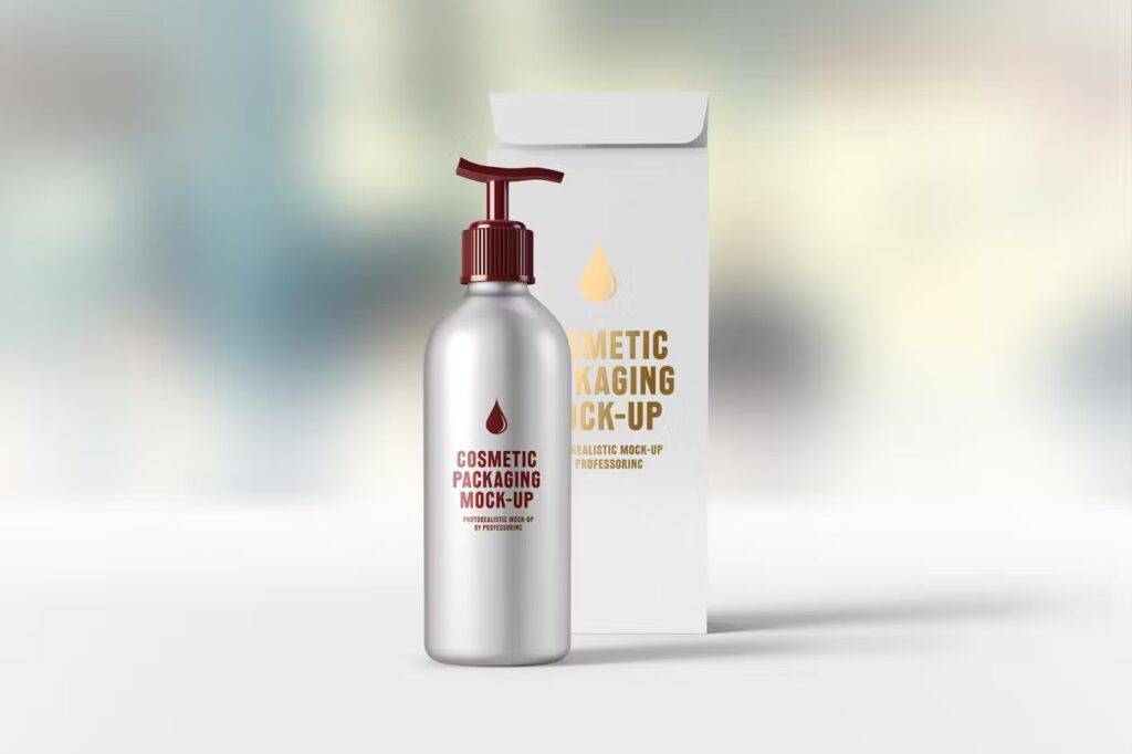 "cosmetic packaging mockups free"