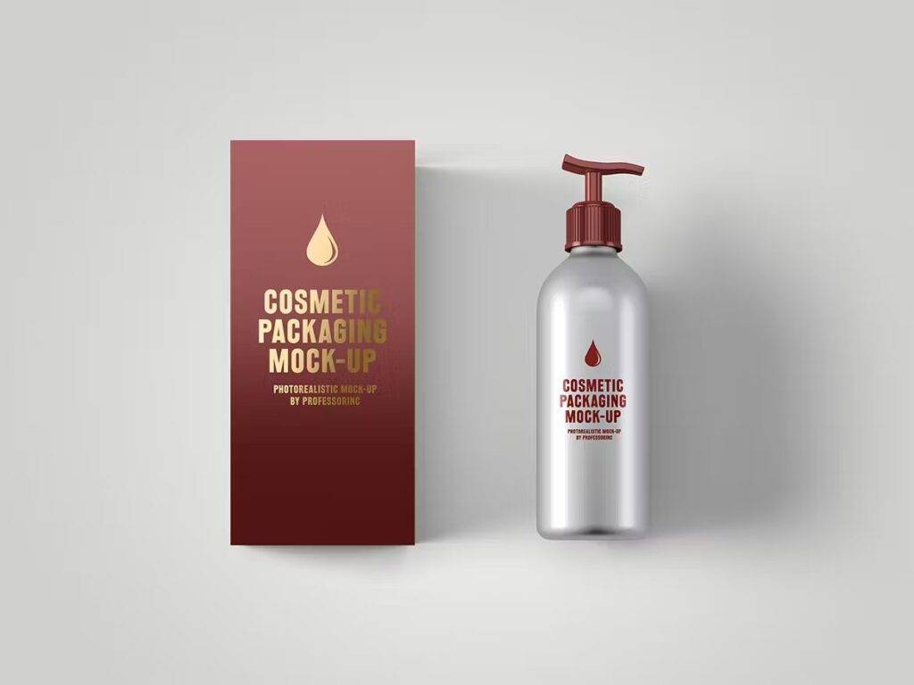 "cosmetic packaging mockups free"