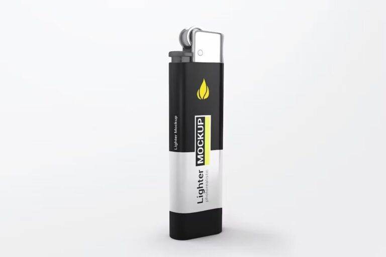 Lighter Mockup PSD Free