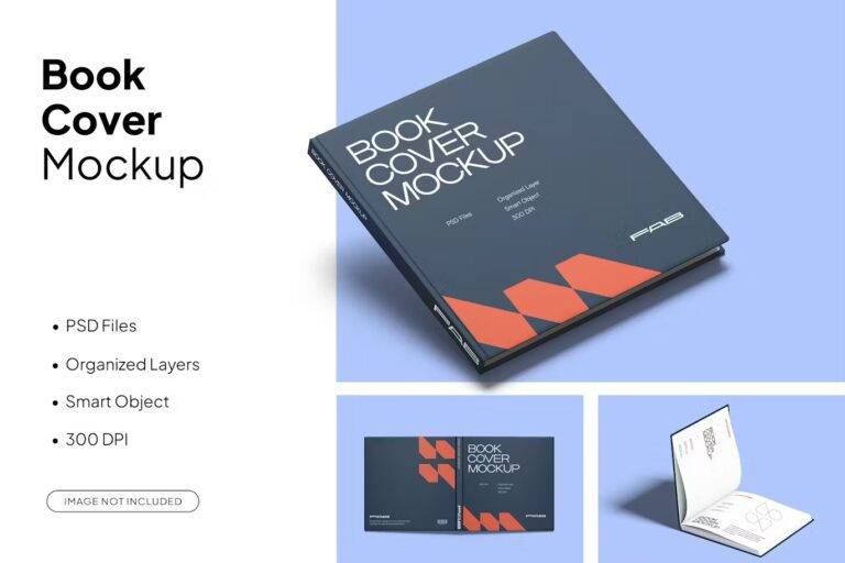 Free PSD File Book Mockup