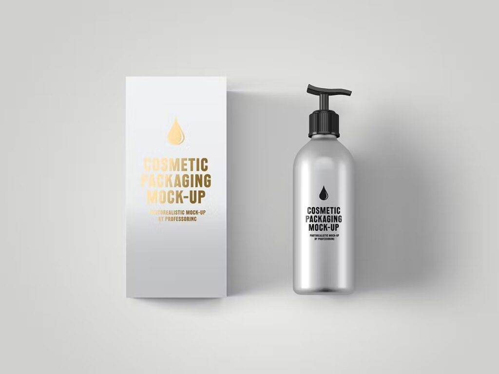 "cosmetic packaging mockups free"