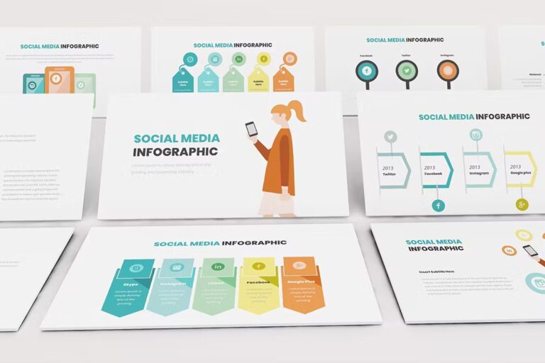 Social Media Marketing Infographics Template