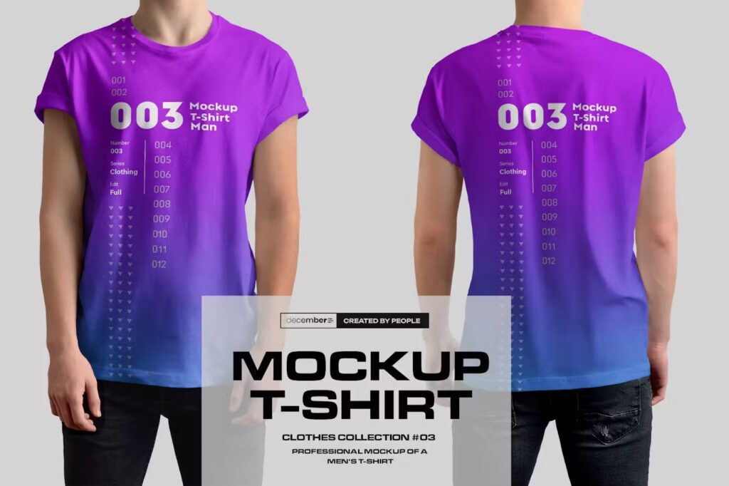 Mockups T-Shirts Front and Back View