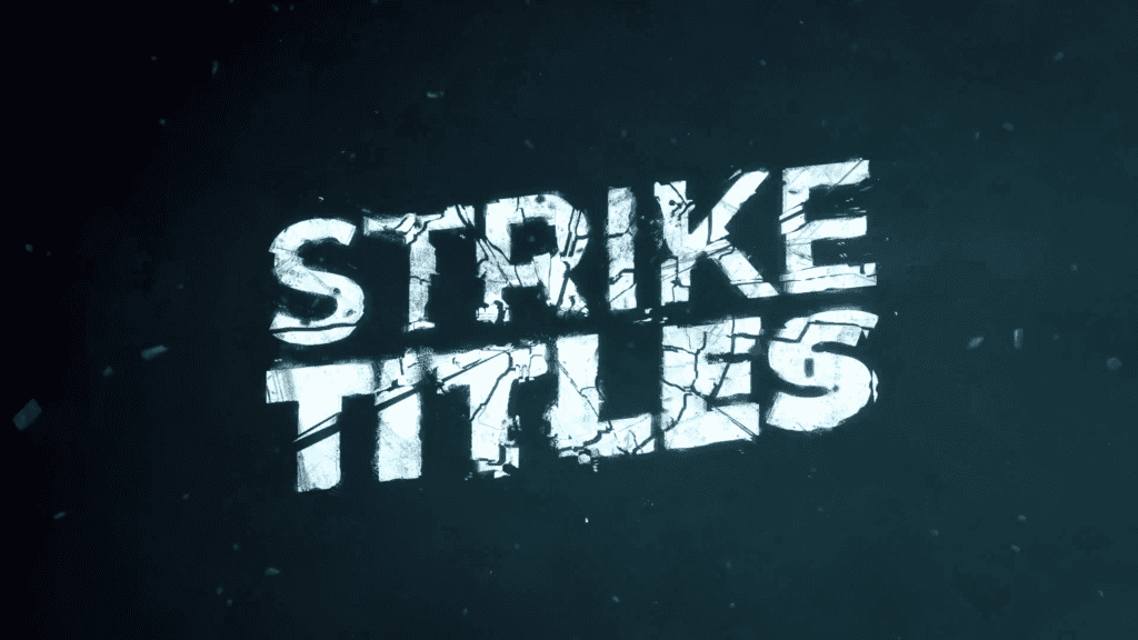 Action Strike Titles After Effects Template