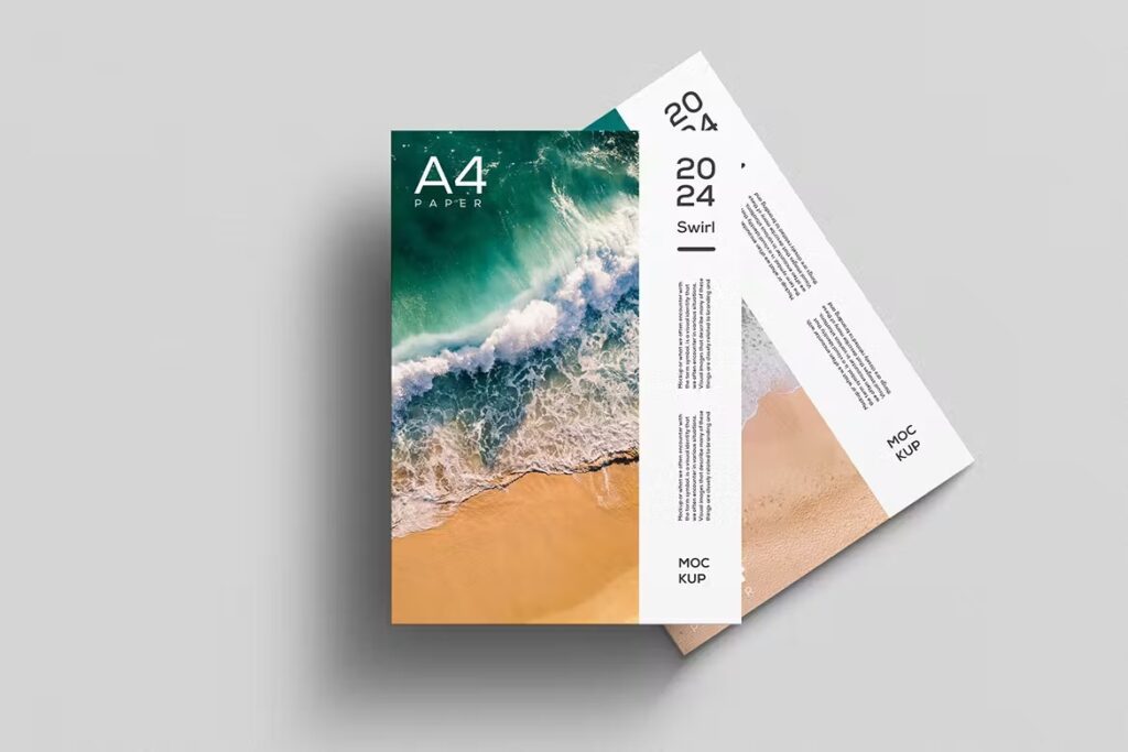 "Free Download A4 Flyer Mockup" 