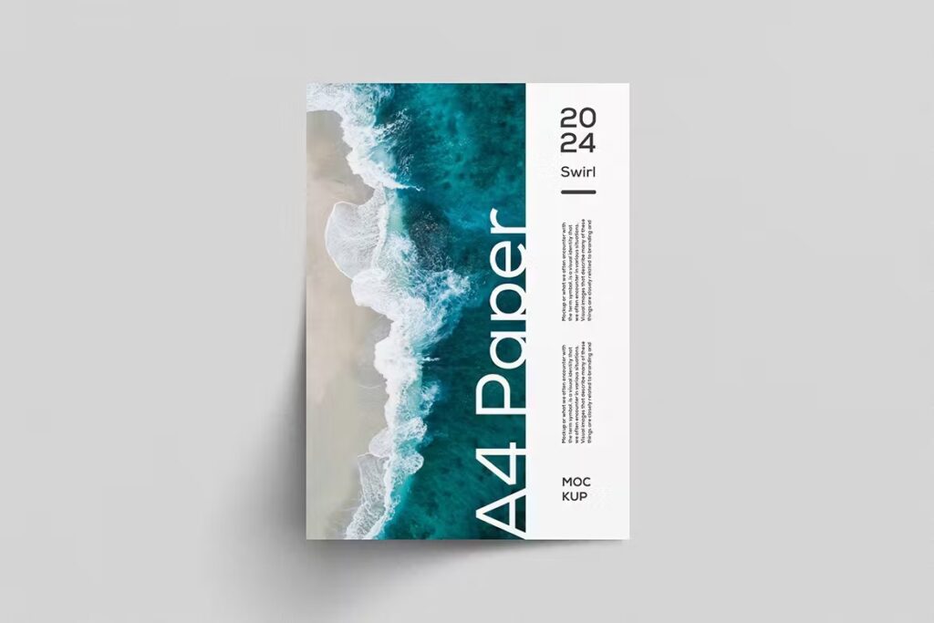 "Free Download A4 Flyer Mockup" 