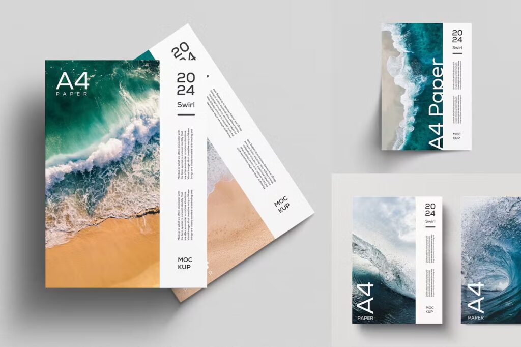 "Free Download A4 Flyer Mockup"