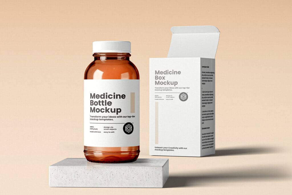 Medicine Bottle Mockup