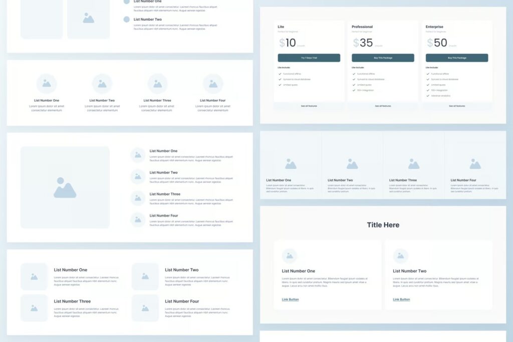 Website Wireframe Kit