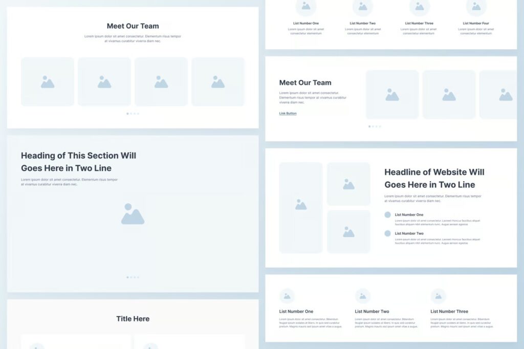 Website Wireframe Kit