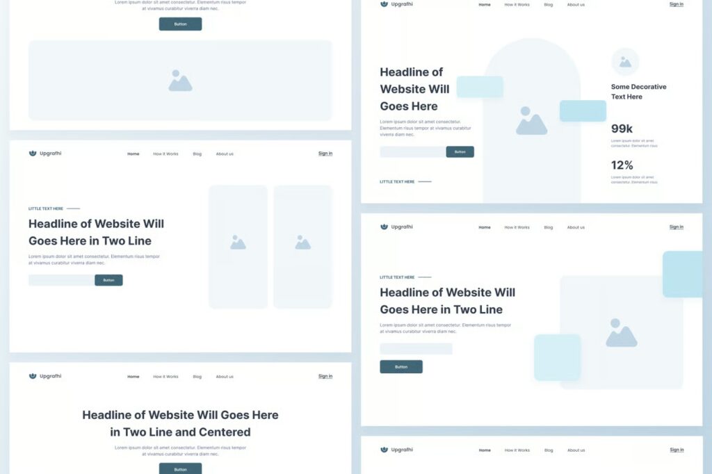 Website Wireframe Kit