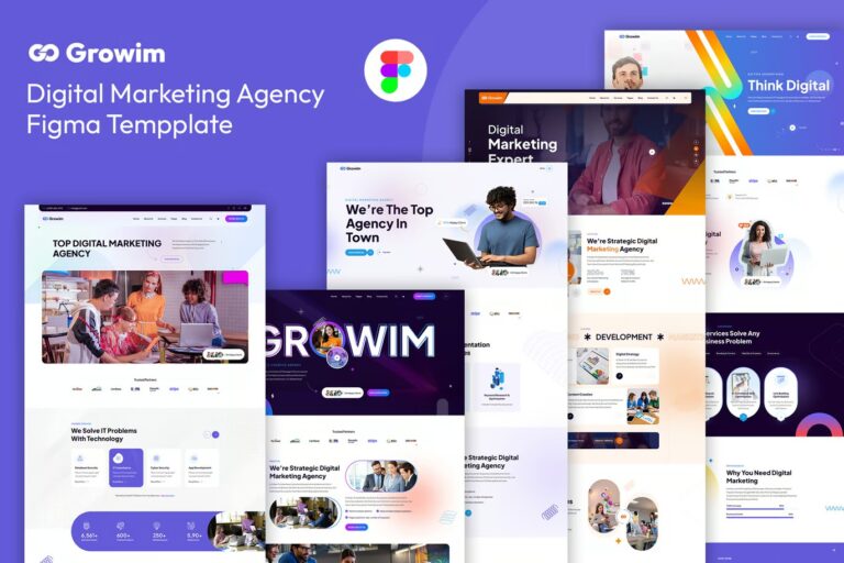 Growim Creative Agency Figma Template