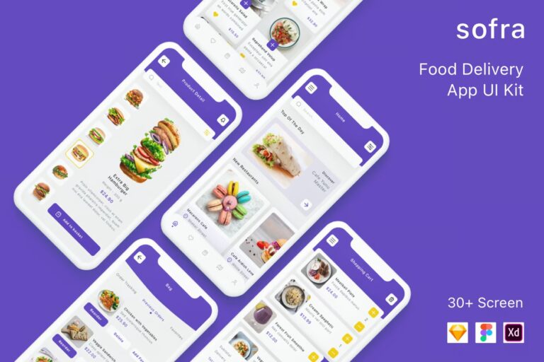 Sofra Food Delivery App UI Kit